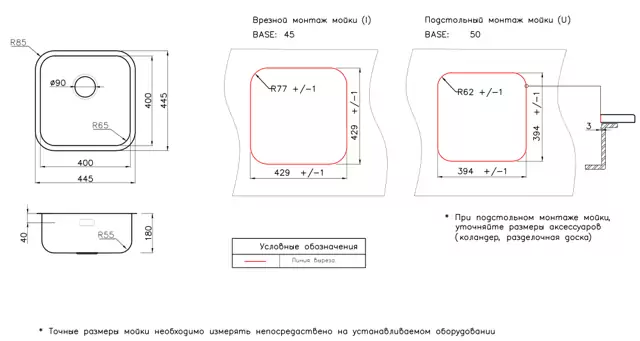 Omoikiri Omi 44-U/I Quadro.2