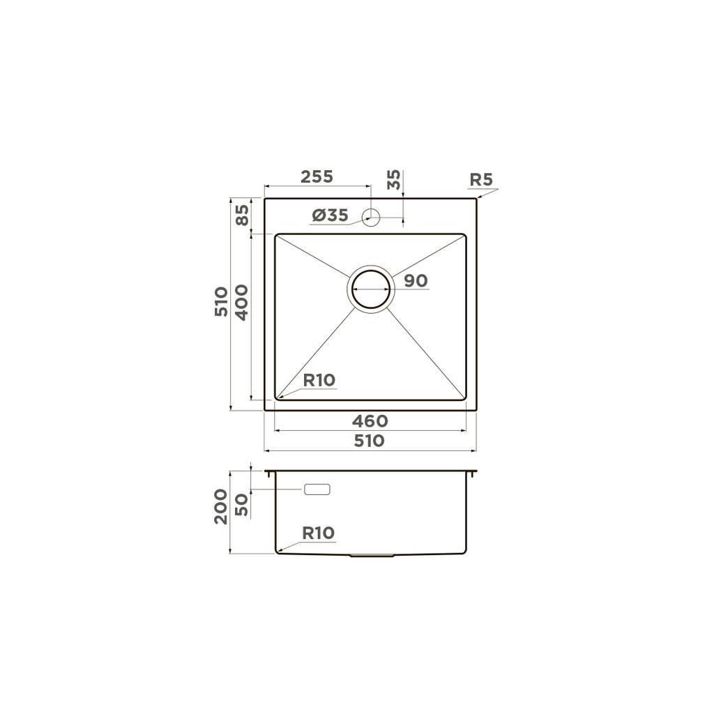 Схема встраивания Omoikiri Akisame 51
