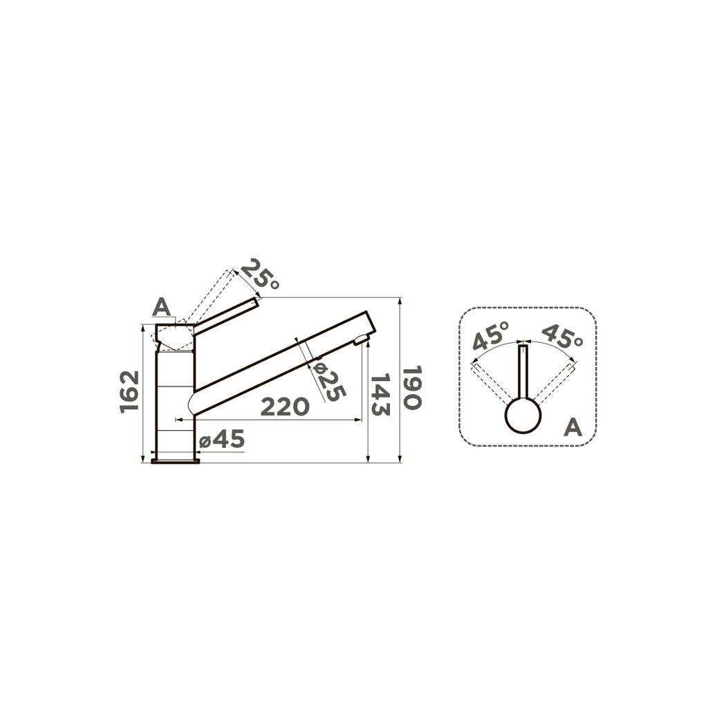 Схема встраивания Omoikiri Aogashima