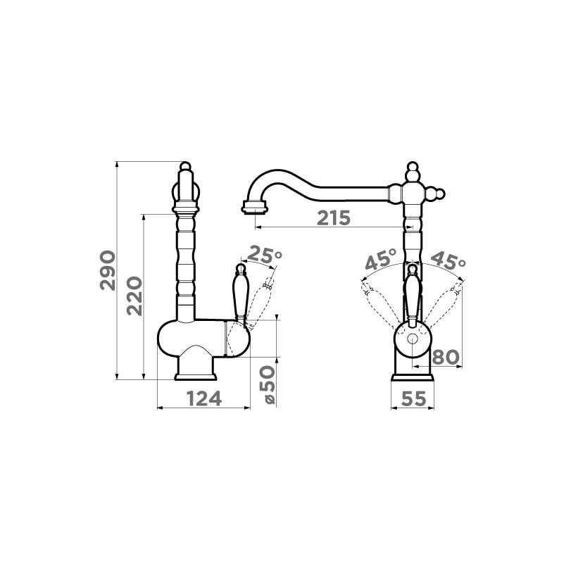 Схема встраивания Omoikiri Kyoto