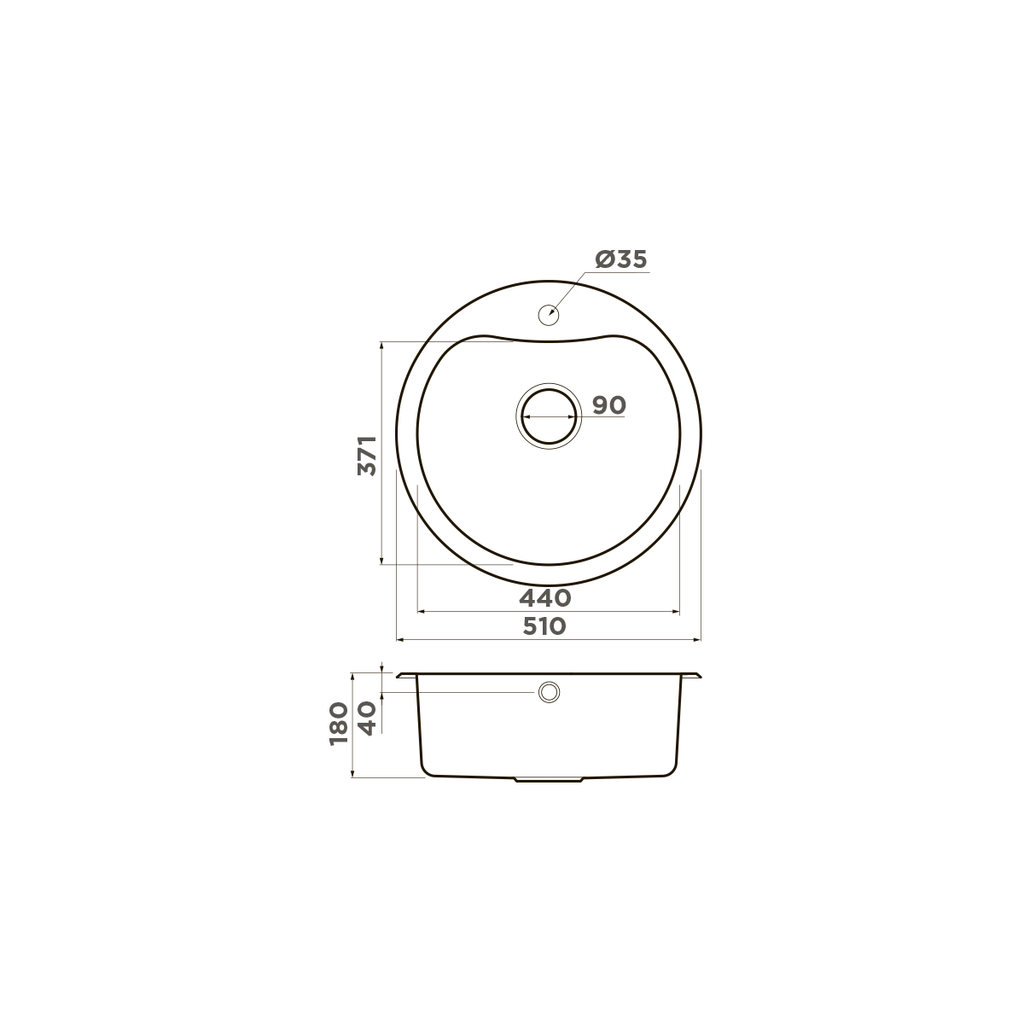 Схема встраивания Omoikiri Saroma 51