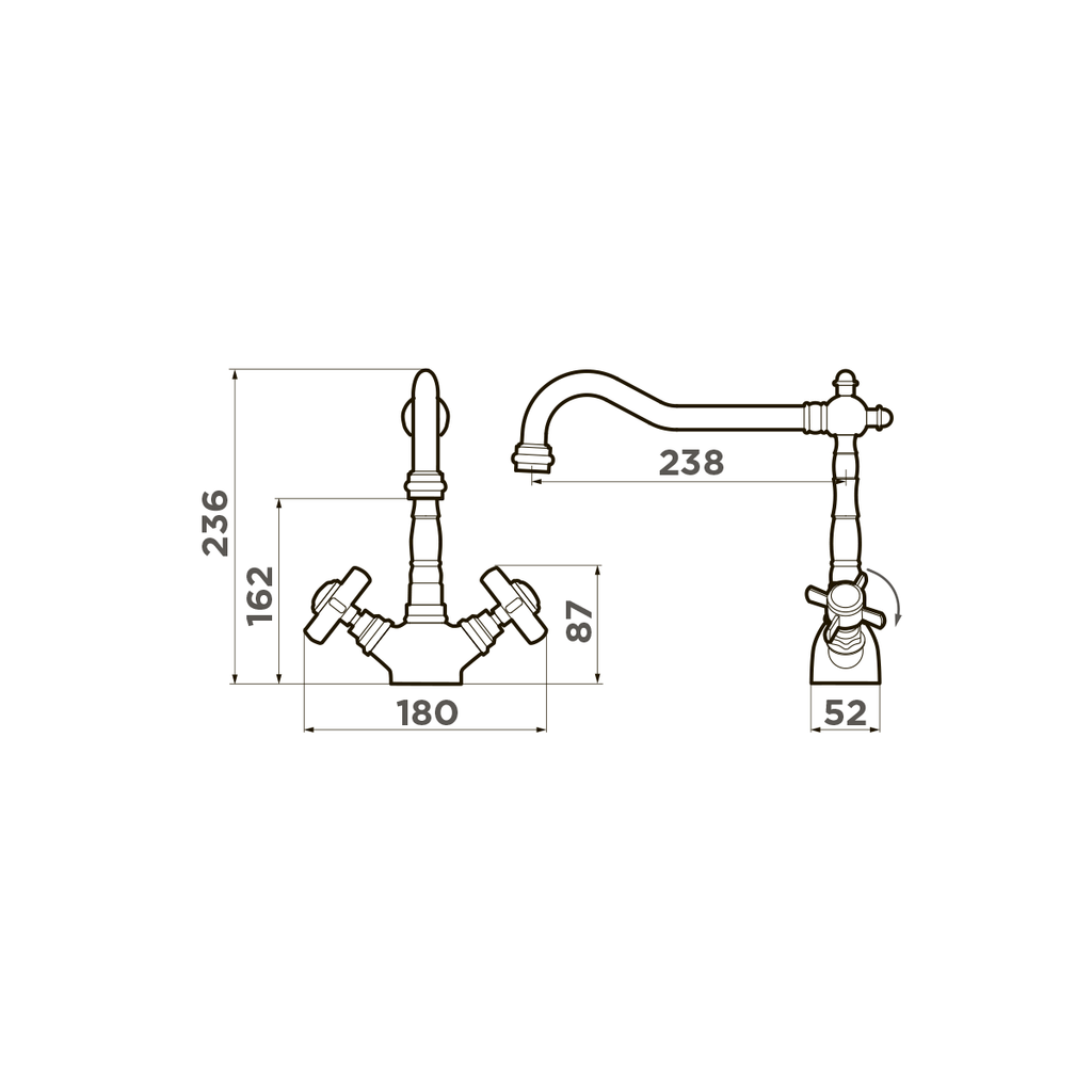 Схема встраивания Omoikiri Tokigawa